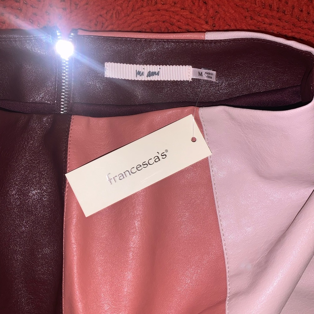 Francesca’s Leather Skirt w/ Tag